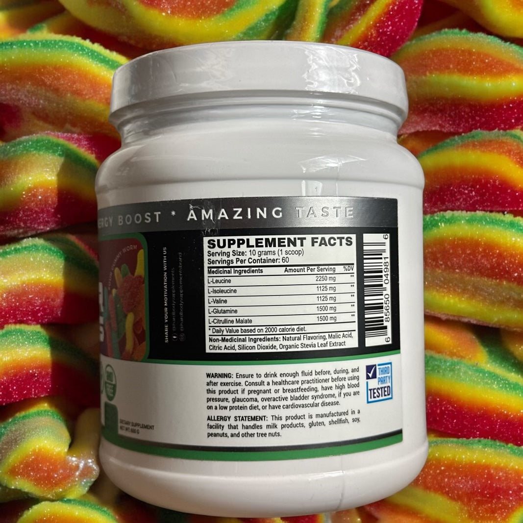 Hardbody supplements Super BCAA SOUR GUMMY WORMS