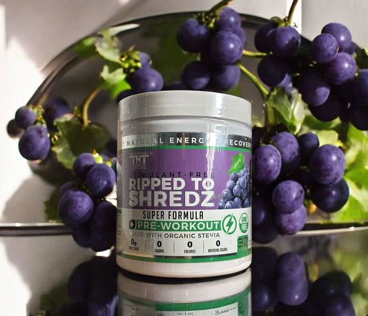 Hardbody Supplements RIPPED TO SHREDZ Pre Workout GRAPE – Endurance & Muscle Recovery Drink!